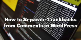 Cómo separar las referencias de los comentarios en WordPress