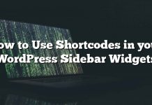 Cómo usar códigos cortos en sus widgets de la barra lateral de WordPress
