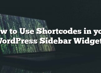 Cómo usar códigos cortos en sus widgets de la barra lateral de WordPress