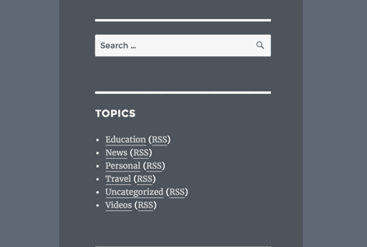 Código corto que funciona en el widget de WordPress 