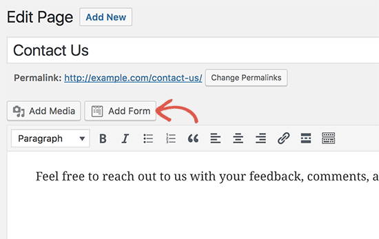 Agregar botón de formulario 