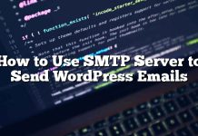 Cómo usar el servidor SMTP para enviar correos electrónicos de WordPress