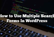 Cómo usar múltiples formularios de búsqueda en WordPress