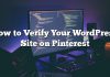 Cómo verificar su sitio de WordPress en Pinterest
