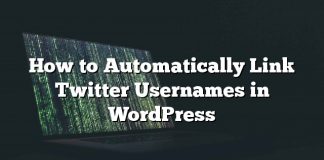 Cómo vincular automáticamente los nombres de usuario de Twitter en WordPress