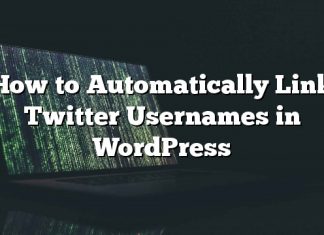 Cómo vincular automáticamente los nombres de usuario de Twitter en WordPress