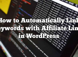 Cómo vincular palabras clave automáticamente con enlaces afiliados en WordPress