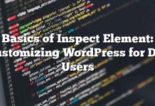 Conceptos básicos de Elemento de inspección: Personalización de WordPress para usuarios de bricolaje