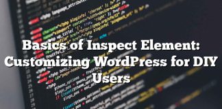 Conceptos básicos de Elemento de inspección: Personalización de WordPress para usuarios de bricolaje