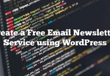 Crear un servicio gratuito de boletines electrónicos usando WordPress