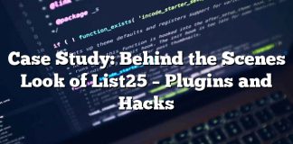 Estudio de caso: Detrás de las escenas Look of List25 – Complementos y Hacks