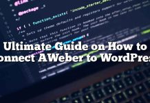 Guía definitiva sobre cómo conectar AWeber a WordPress