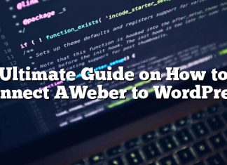 Guía definitiva sobre cómo conectar AWeber a WordPress