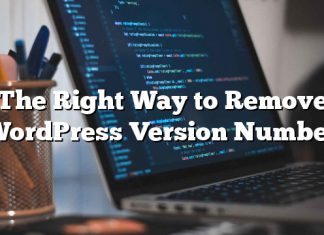 La forma correcta de eliminar el número de versión de WordPress