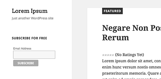 Formulario de registro de correo de MailChimp Formulario de registro de correo de MailChimp