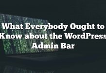 Lo que todo el mundo debería saber sobre la barra de administración de WordPress
