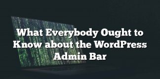 Lo que todo el mundo debería saber sobre la barra de administración de WordPress