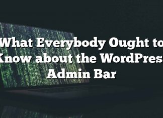 Lo que todo el mundo debería saber sobre la barra de administración de WordPress