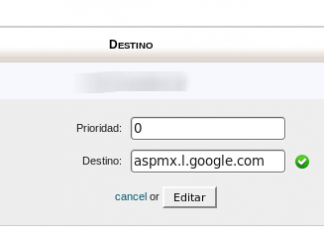 Modificando registros MX (servicio de correo) desde mi cPanel