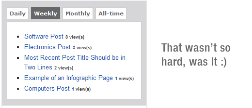 Vista previa de Tabber 