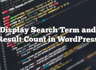 Mostrar término de búsqueda y recuento de resultados en WordPress