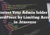 Proteja su carpeta Admin en WordPress al limitar el acceso en .htaccess