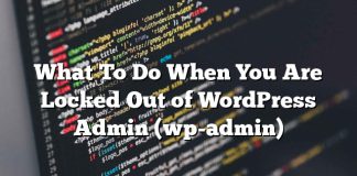 Qué hacer cuando está bloqueado sin el administrador de WordPress (wp-admin)