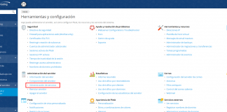 Reiniciar servicios Plesk
