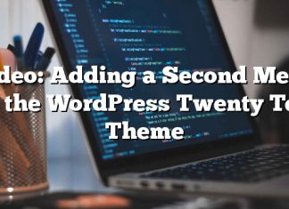 Video: Agregar un segundo menú al tema de WordPress Twenty Ten