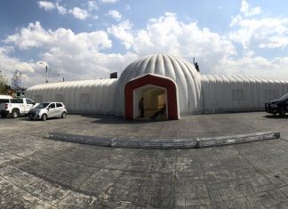 Colocan hospital inflable para atender casos de coronavirus en Pachuca – Reporte Indigo