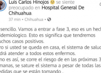 Invita director de la Facultad de Medicina a quedarse en casa – El Heraldo de Chihuahua